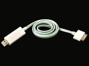Blue LED Light charger Sync Cable for iPhone 4 4s iPod Touch